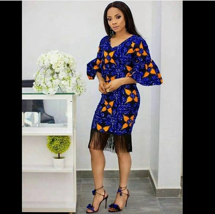 Short skirt and sales blouse ankara style